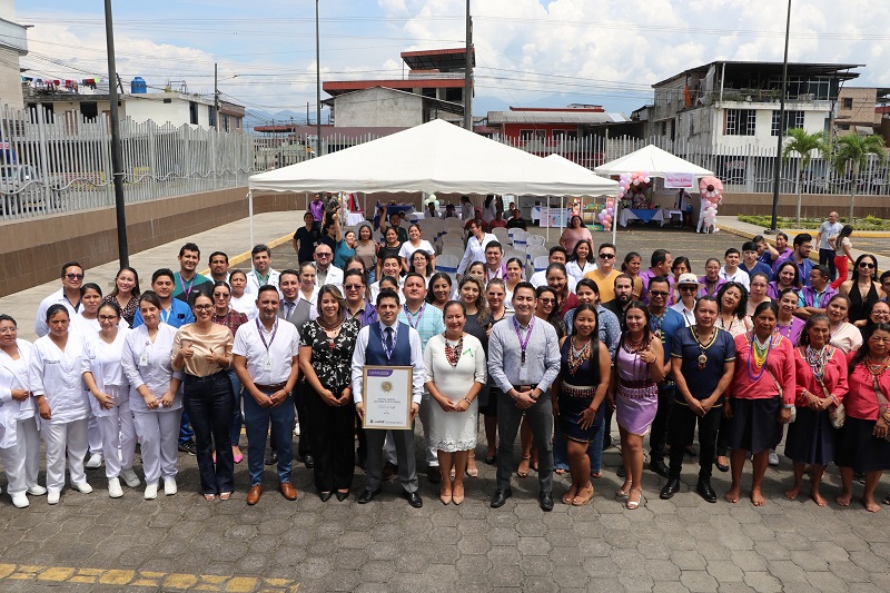 El Hospital General José María Velasco Ibarra de Tena recibió la Certificación de Establecimiento de Salud Amigo de la Madre y el Niño (ESAMyN)